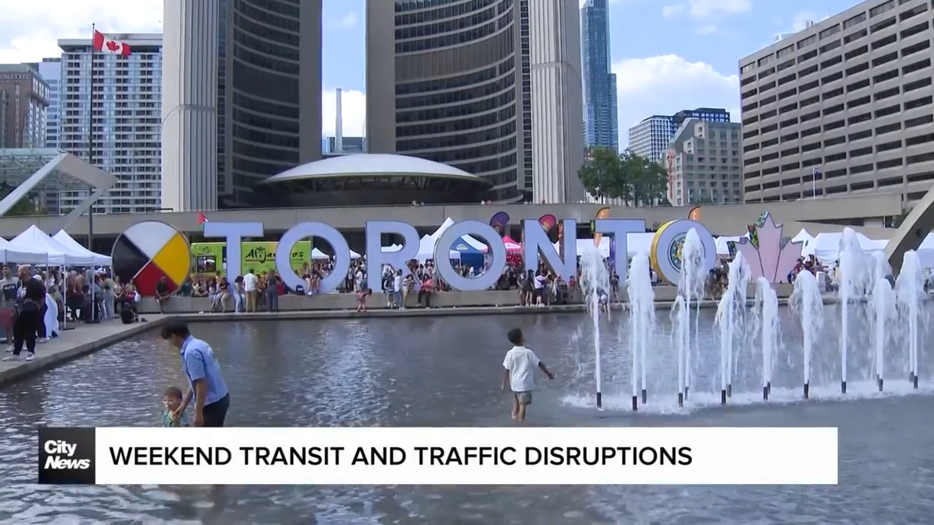 Jam-packed Toronto weekend filled with transit and traffic disruptions