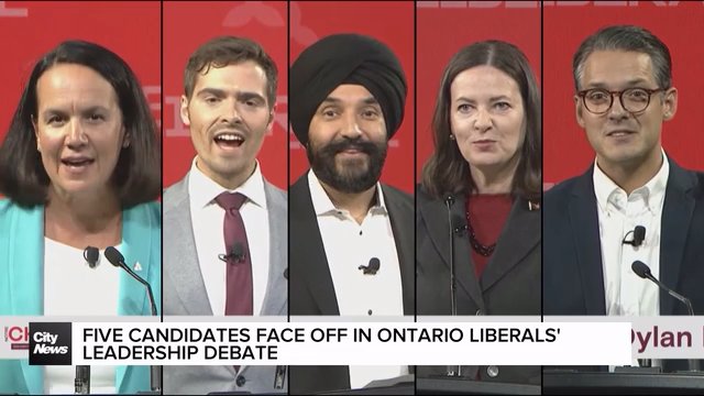Five candidates face off in Ontario Liberal leadership debate