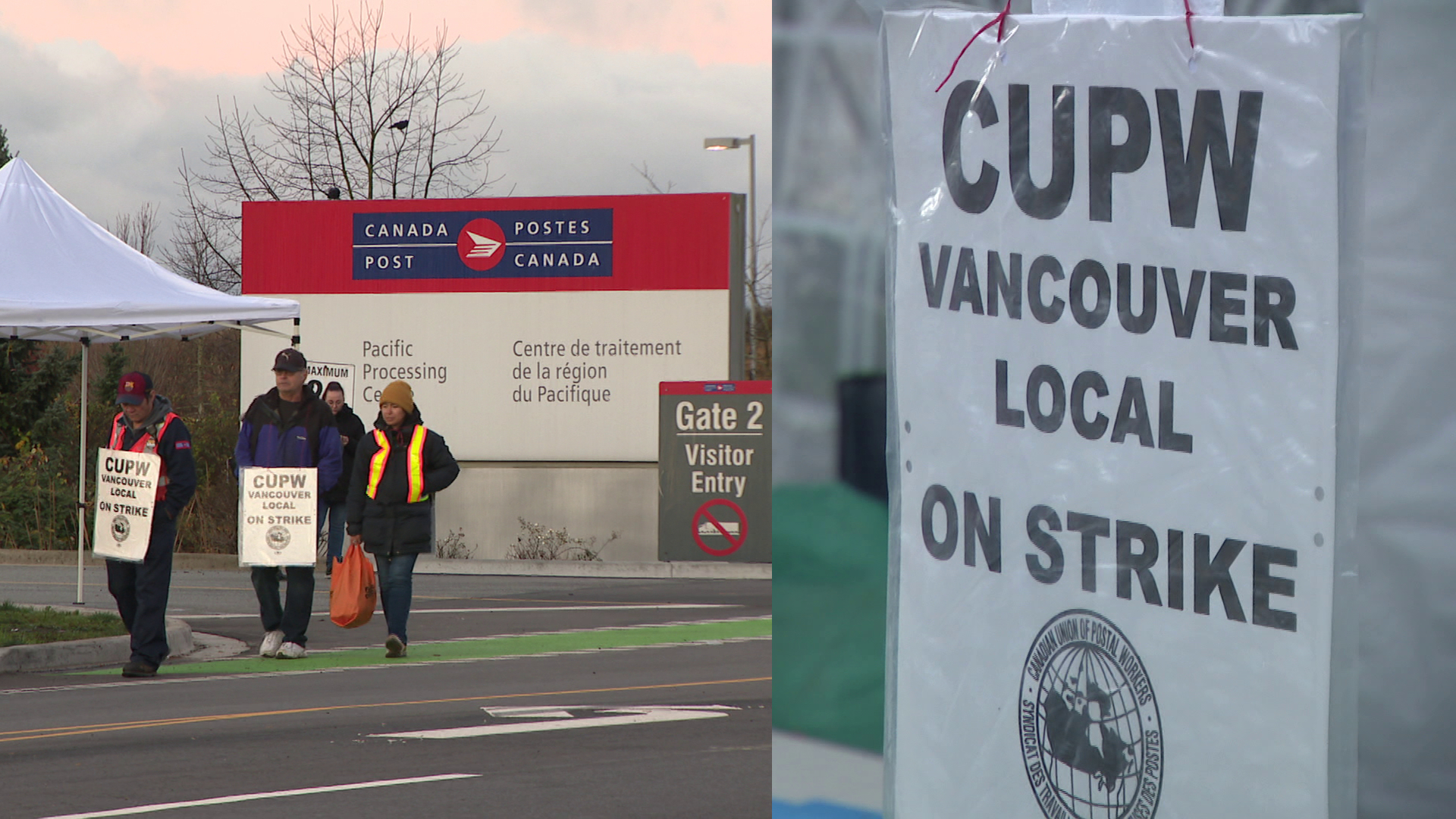 B.C. union workers disappointed as mediation suspended in Canada Post strike