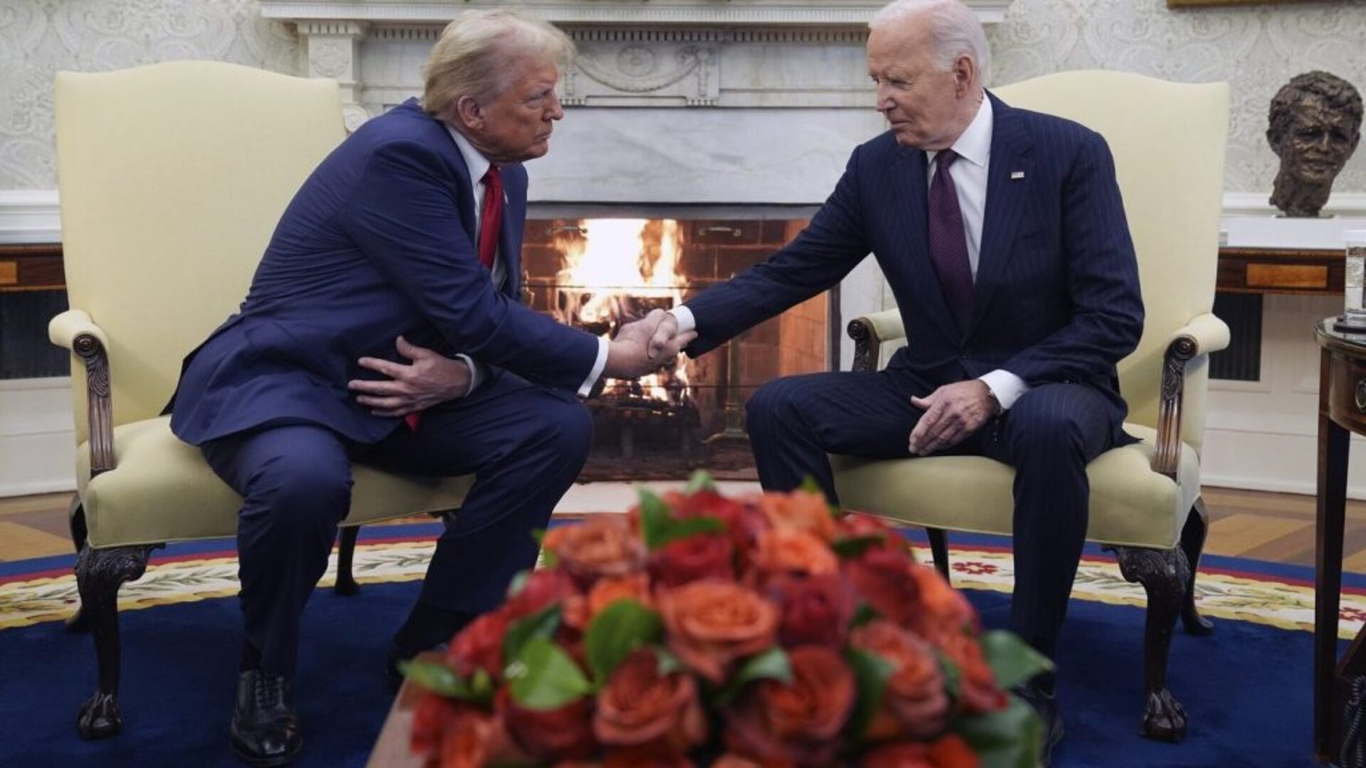 Trump visits Biden at the White House