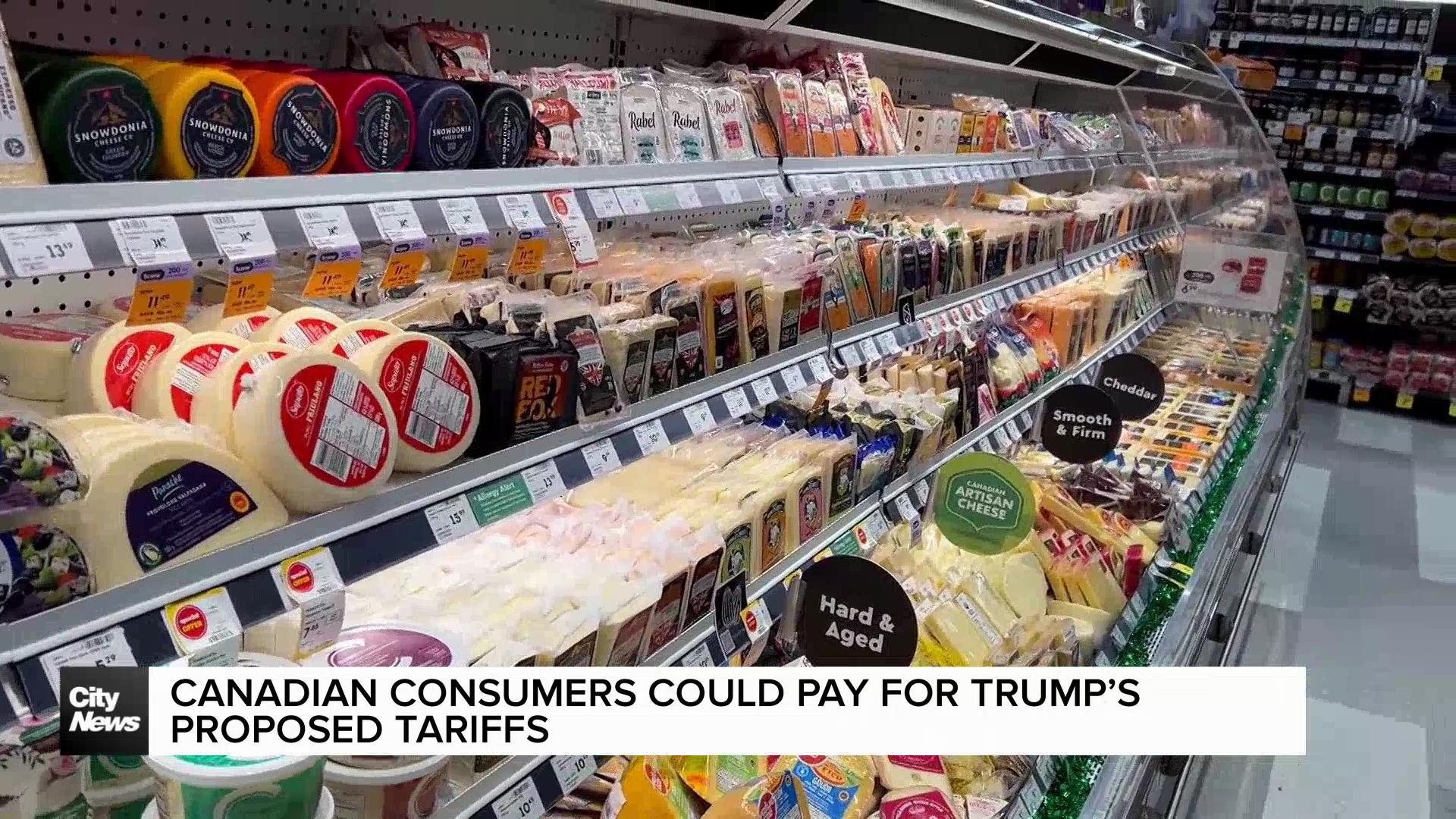 Canadian consumers could pay for Trump's proposed tariffs