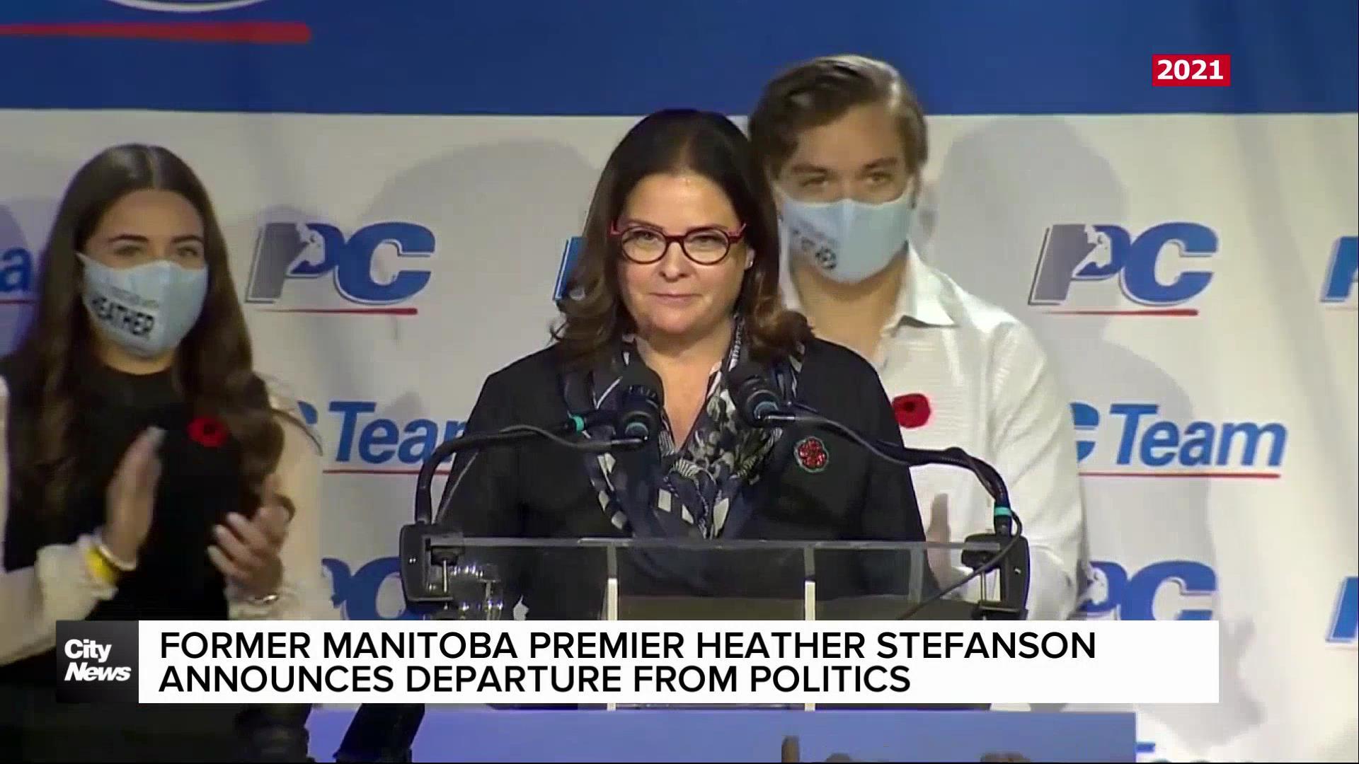 Former Manitoba Premier, Heather Stefanson, stepping away from politics