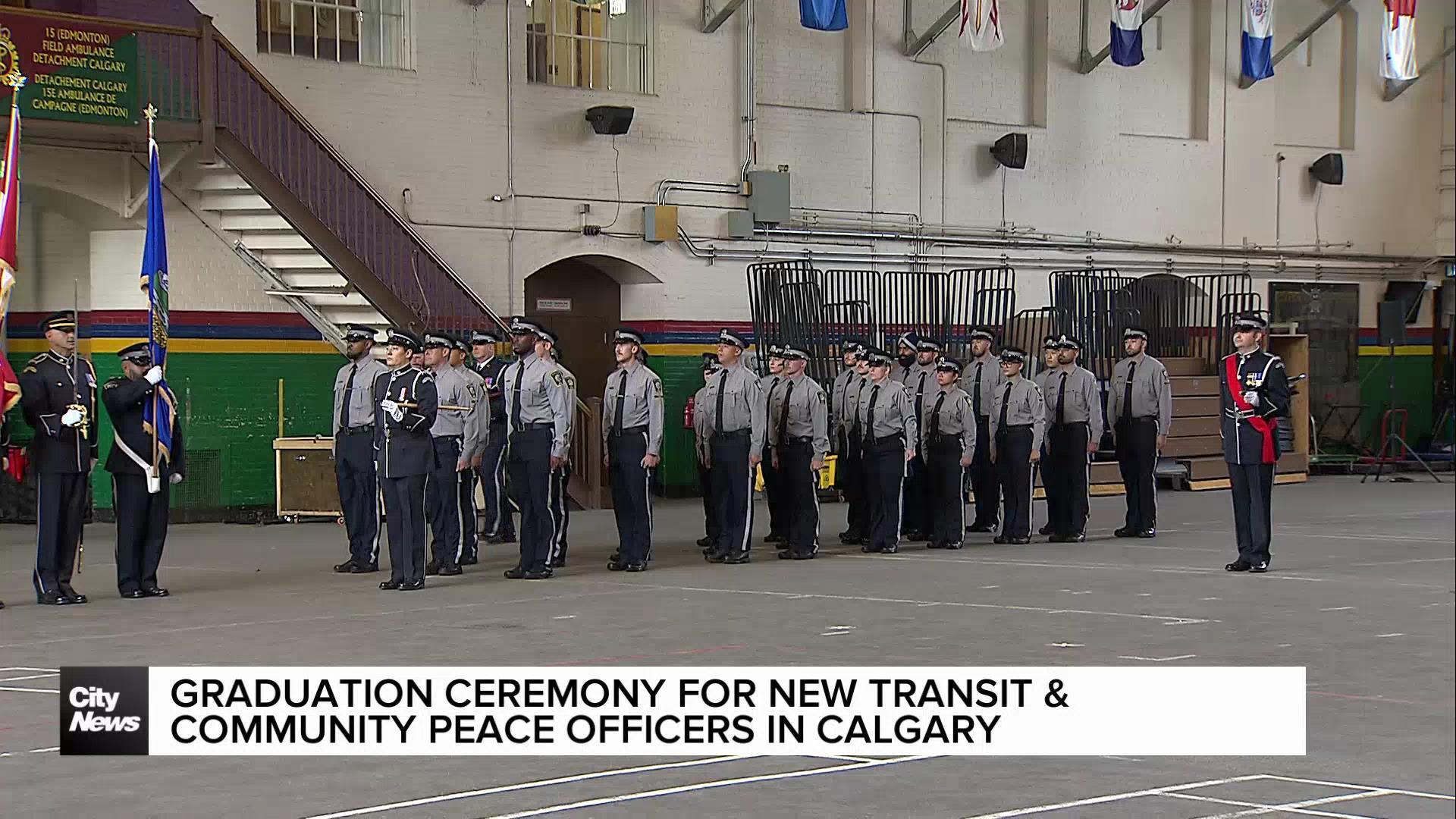 Graduation ceremony for new transit & community peace officers in Calgary