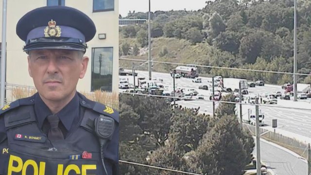 Major multi-vehicle crash on Hwy. 401 in Cambridge prompts closures
