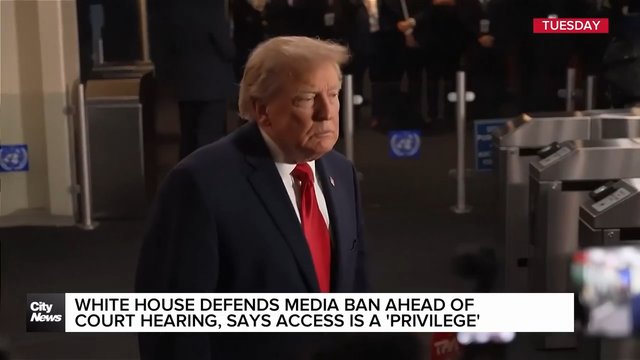 Trump's media ban heads to court