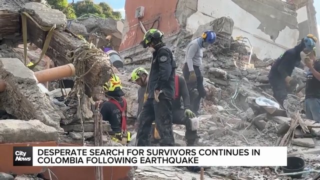 Search for survivors continues in Colombia