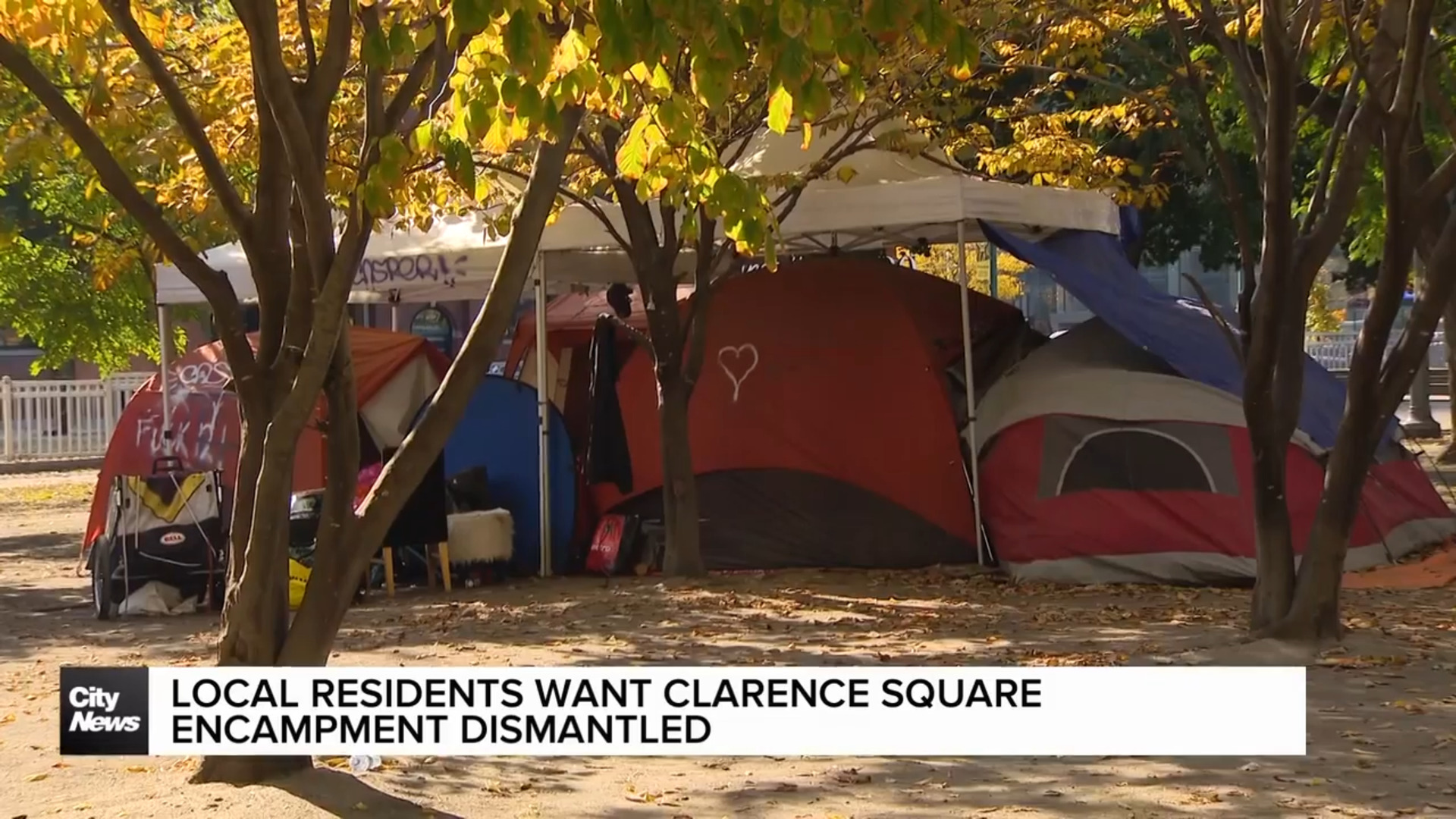 Locals call on City to remove downtown encampment