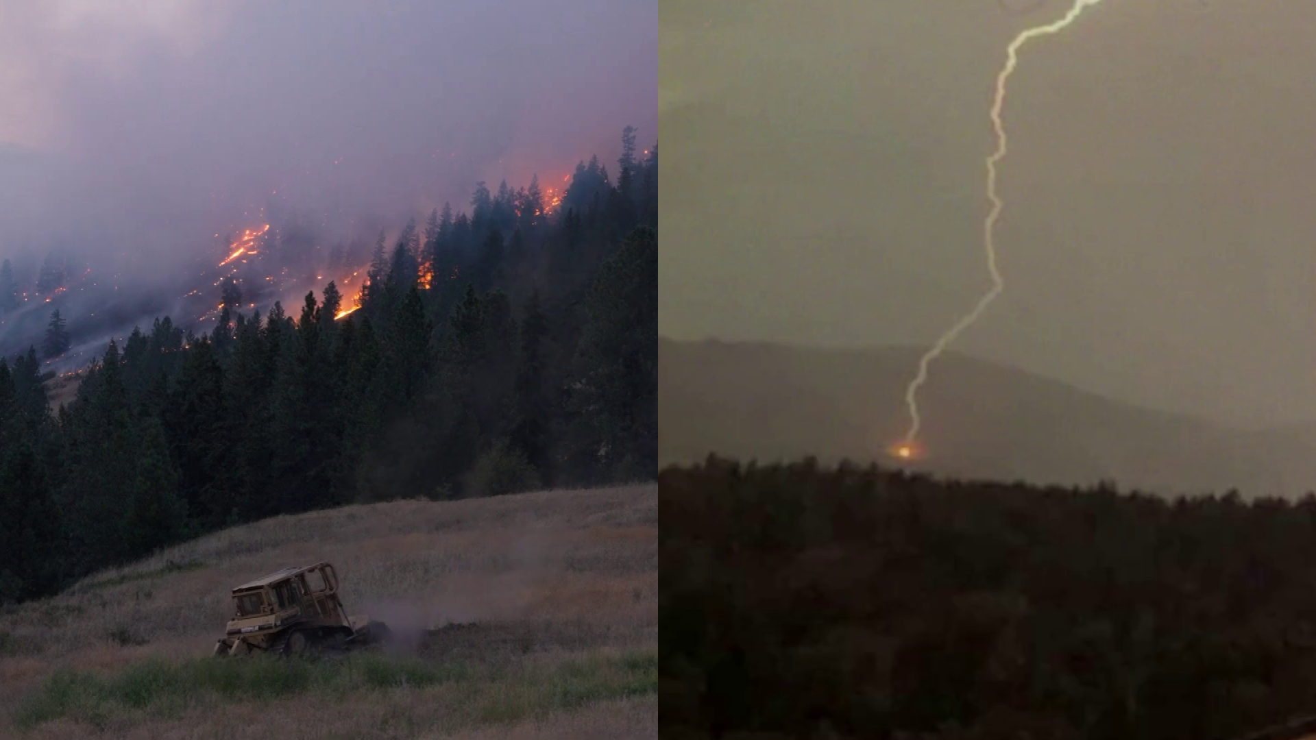 Lightning strikes spark B.C. wildfires