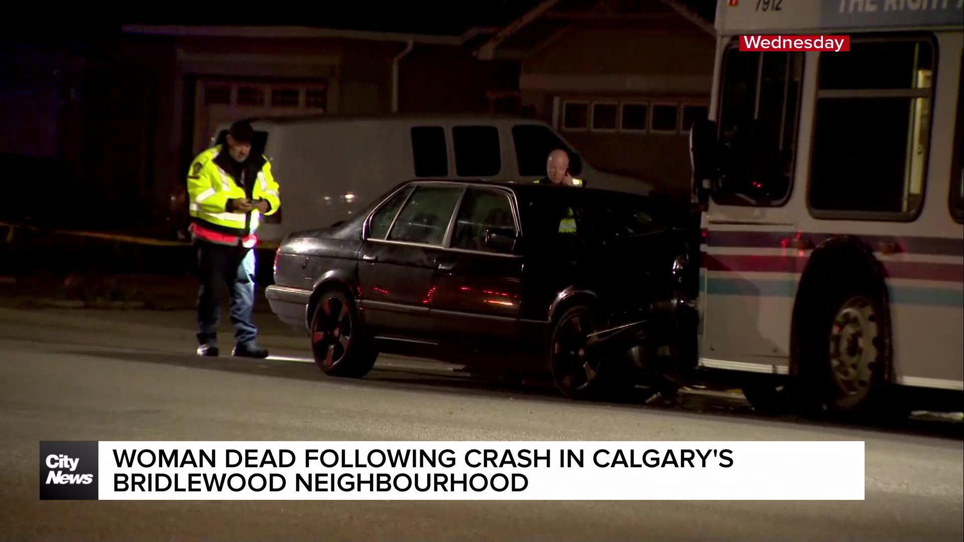 Woman dead after crash in SW Calgary