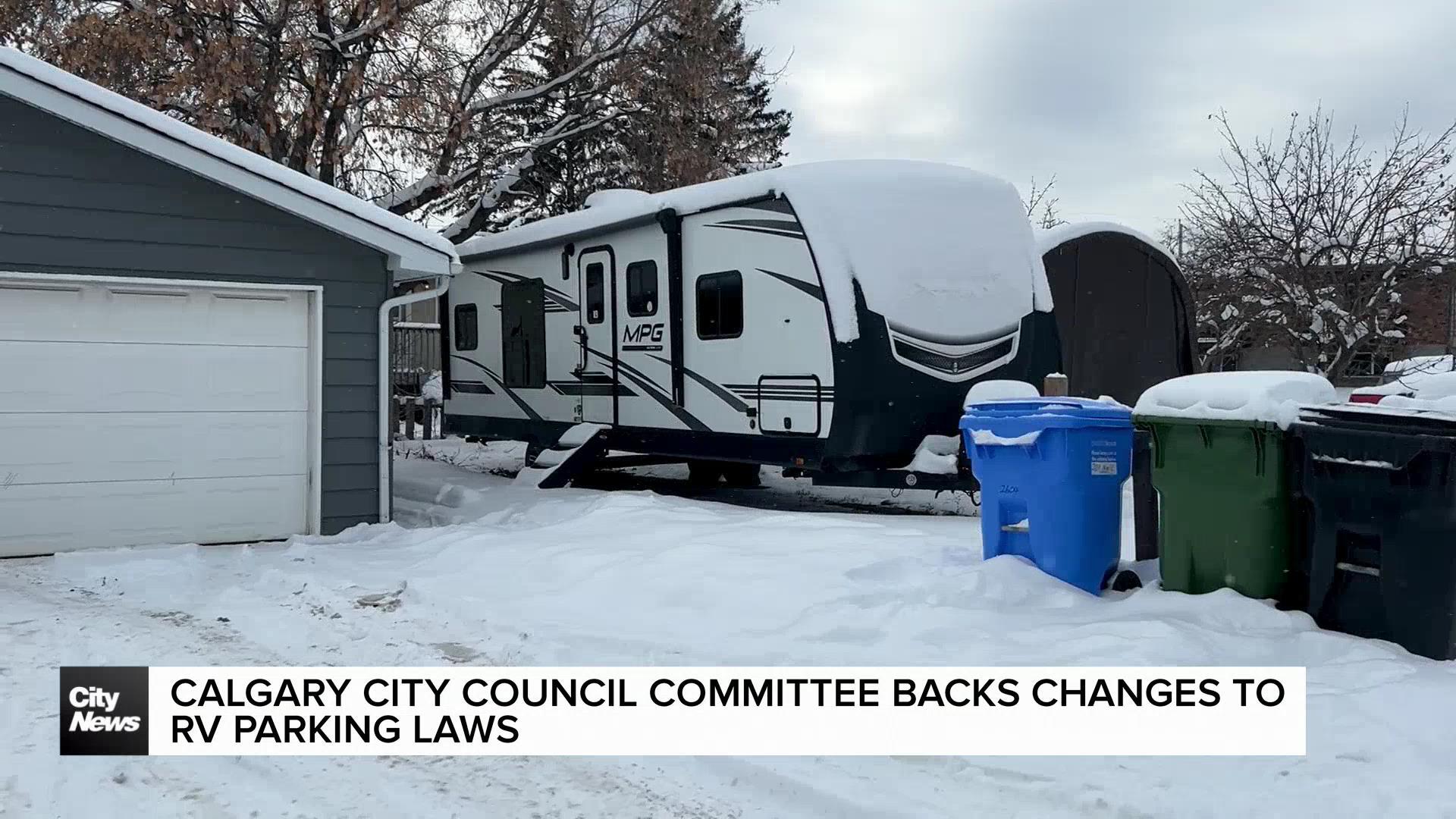 Calgary city council committee backs changes to RV parking laws