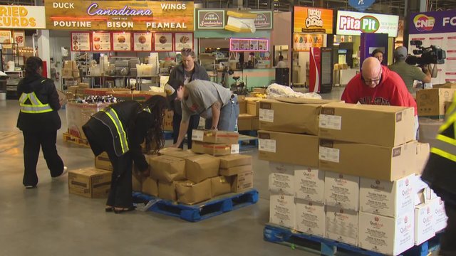 CNE vendors donate extra food to local charities