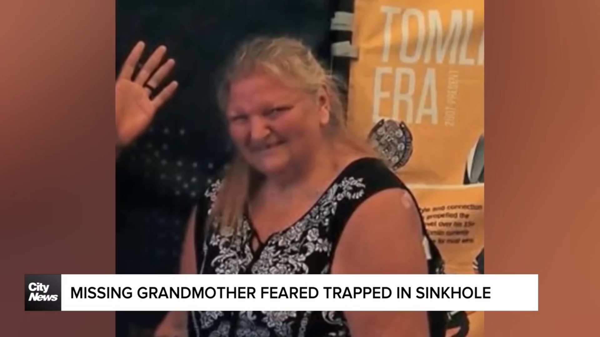 Desperate dig: Missing grandmother feared trapped in sinkhole