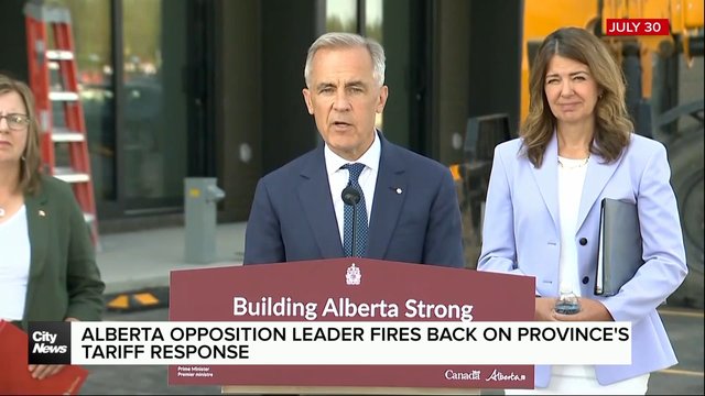 Alberta opposition leader fires back on province's tariff response