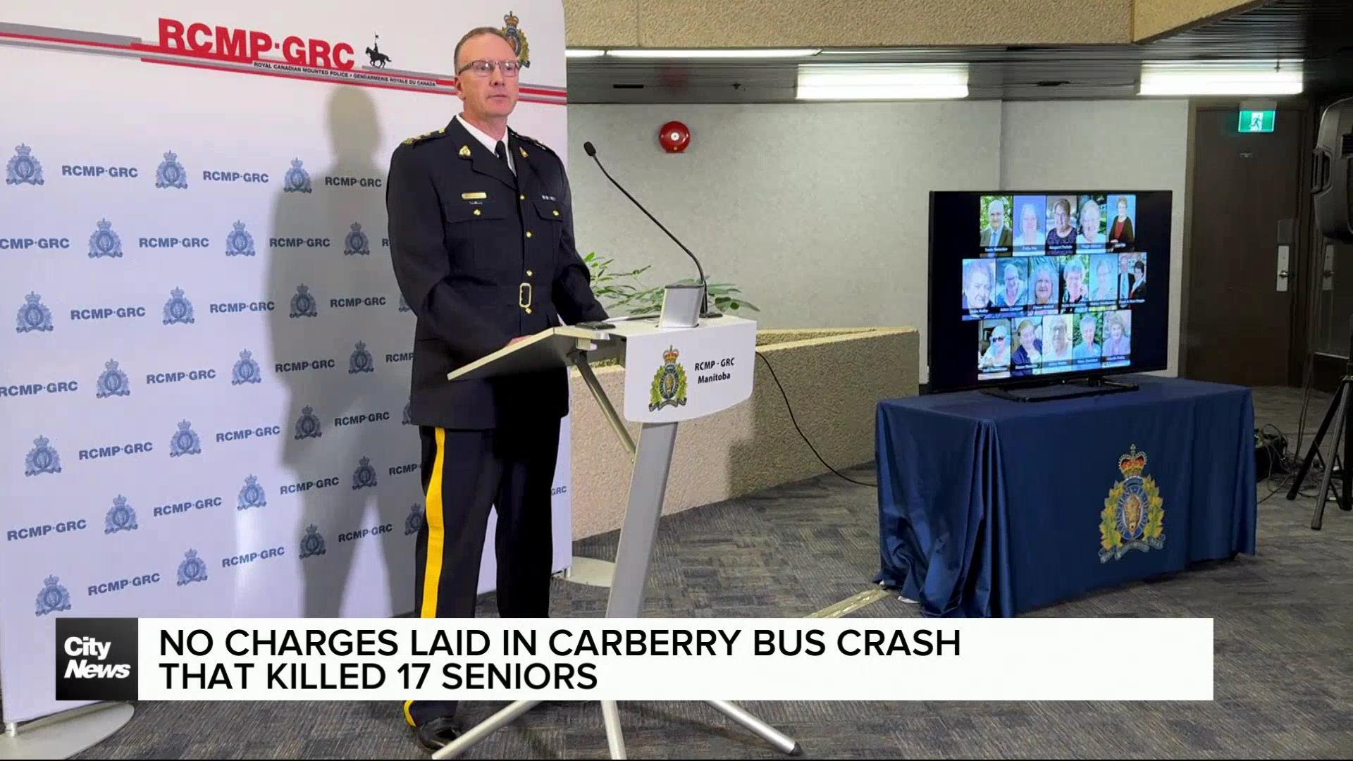 No charges laid in Manitoba bus crash that killed 17