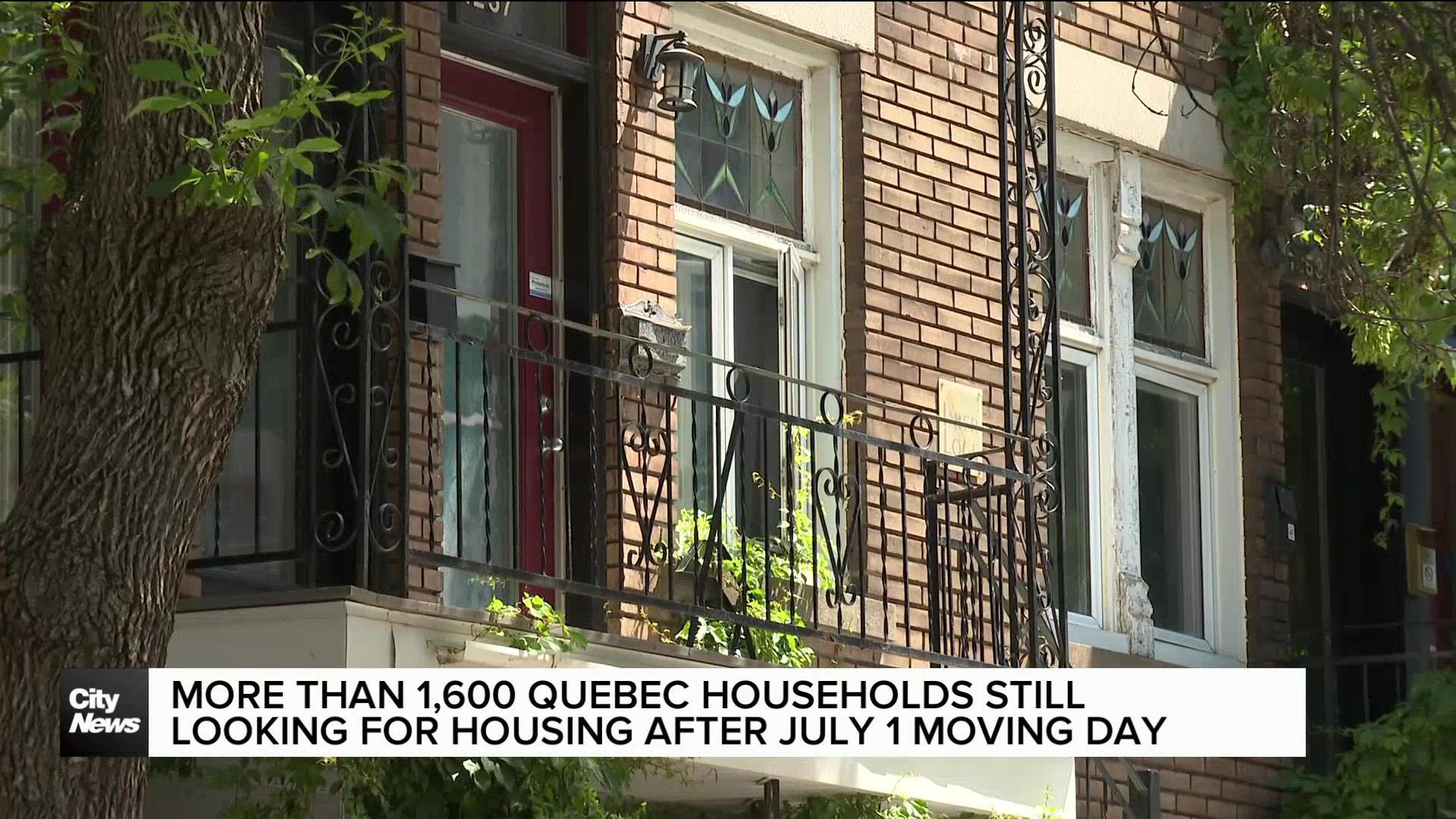 More than 1,600 Quebecers still looking for housing after Moving Day