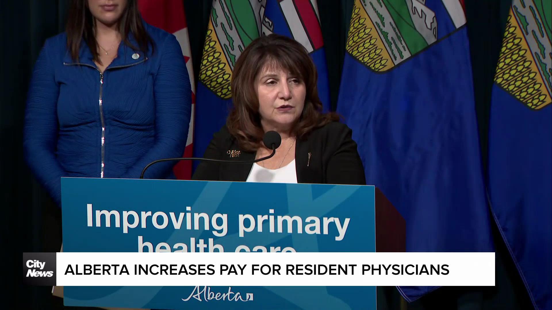 Alberta increases pay for resident physicians