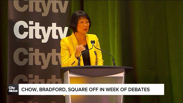 Olivia Chow, Brad Bradford square off in week of debates