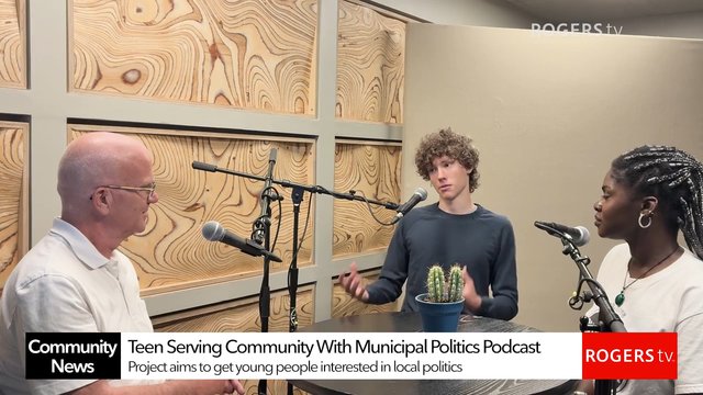 High school student hosting podcast on municipal election