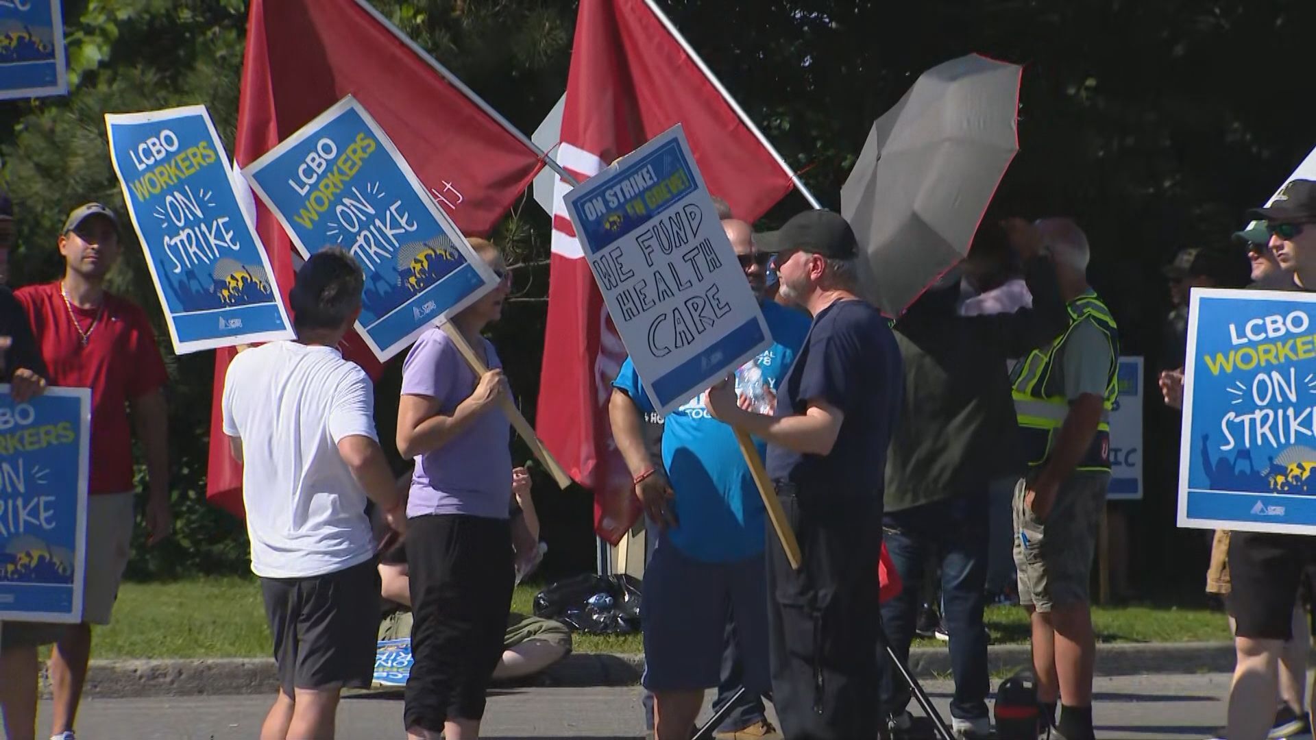 The strike is on! LCBO workers hit the picket lines