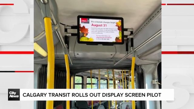 Calgary Transit rolls out display screen pilot