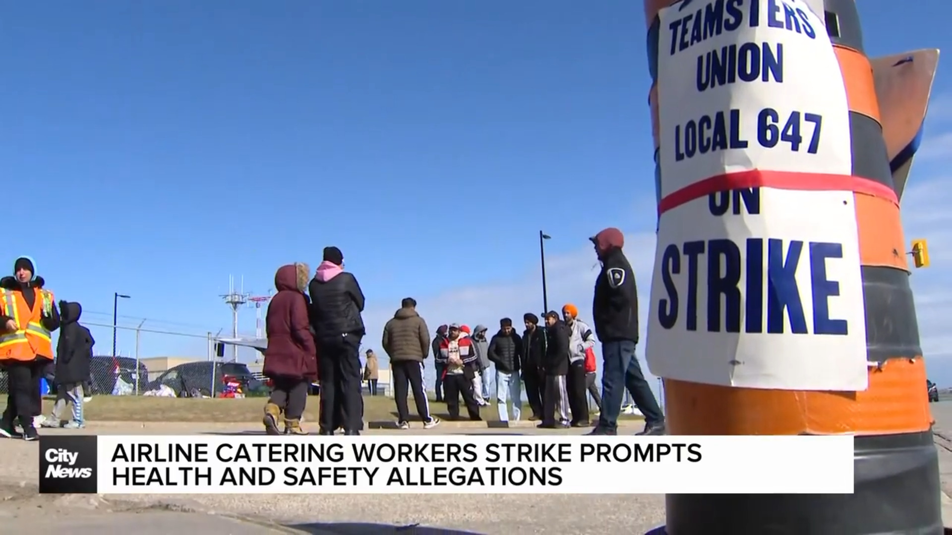 Airline catering workers strike continues into its second week