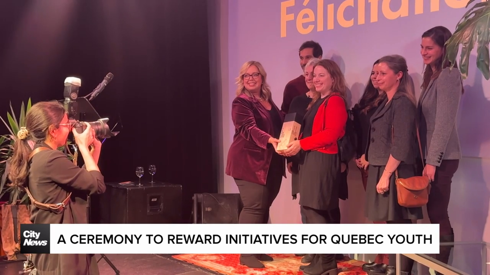 A ceremony to reward initiatives for Quebec youth