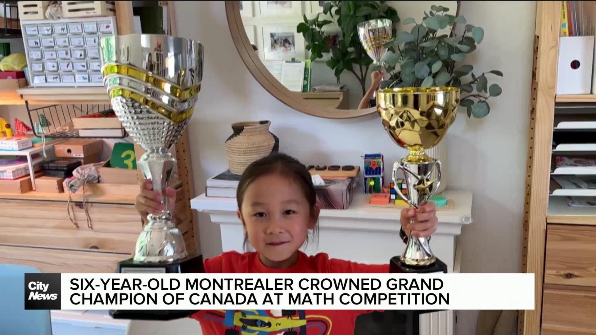 Six-year-old Montrealer wins national math competition
