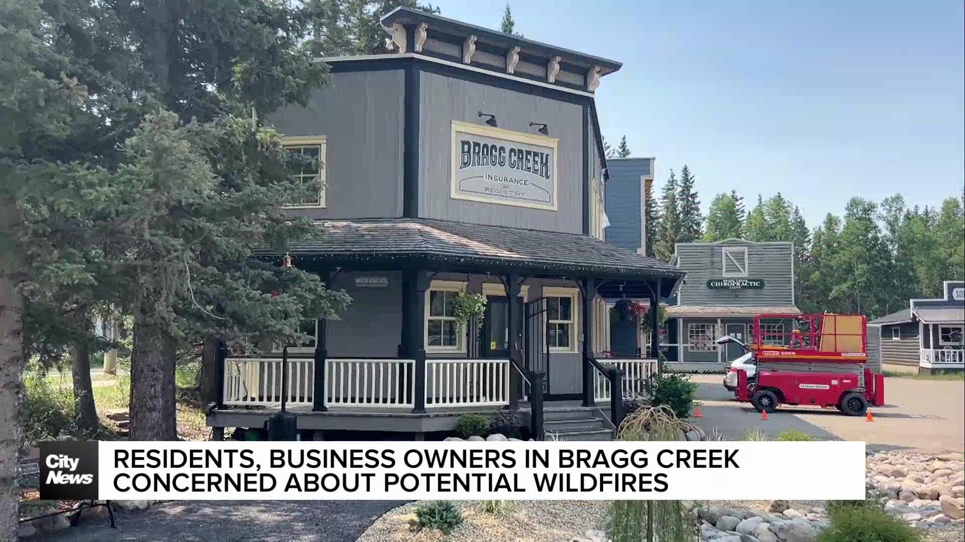 Residents, business owners in Bragg Creek concerned about potential wildfires