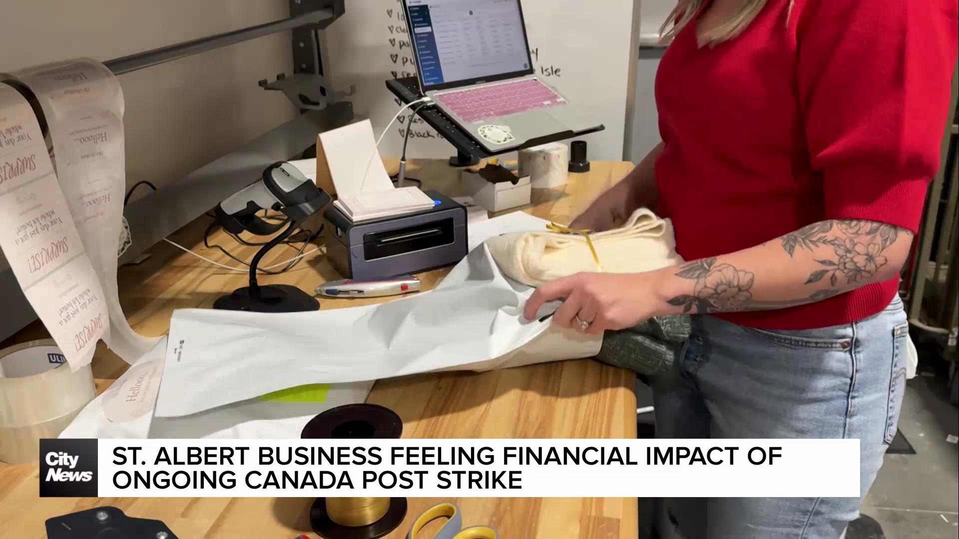 Small businesses suffering with ongoing Canada Post Strike  