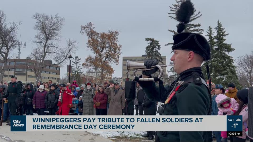 Poppy dress in Manitoba pays tribute to veterans