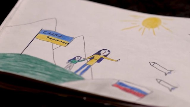 12-year-old forced to flee after anti-war drawing