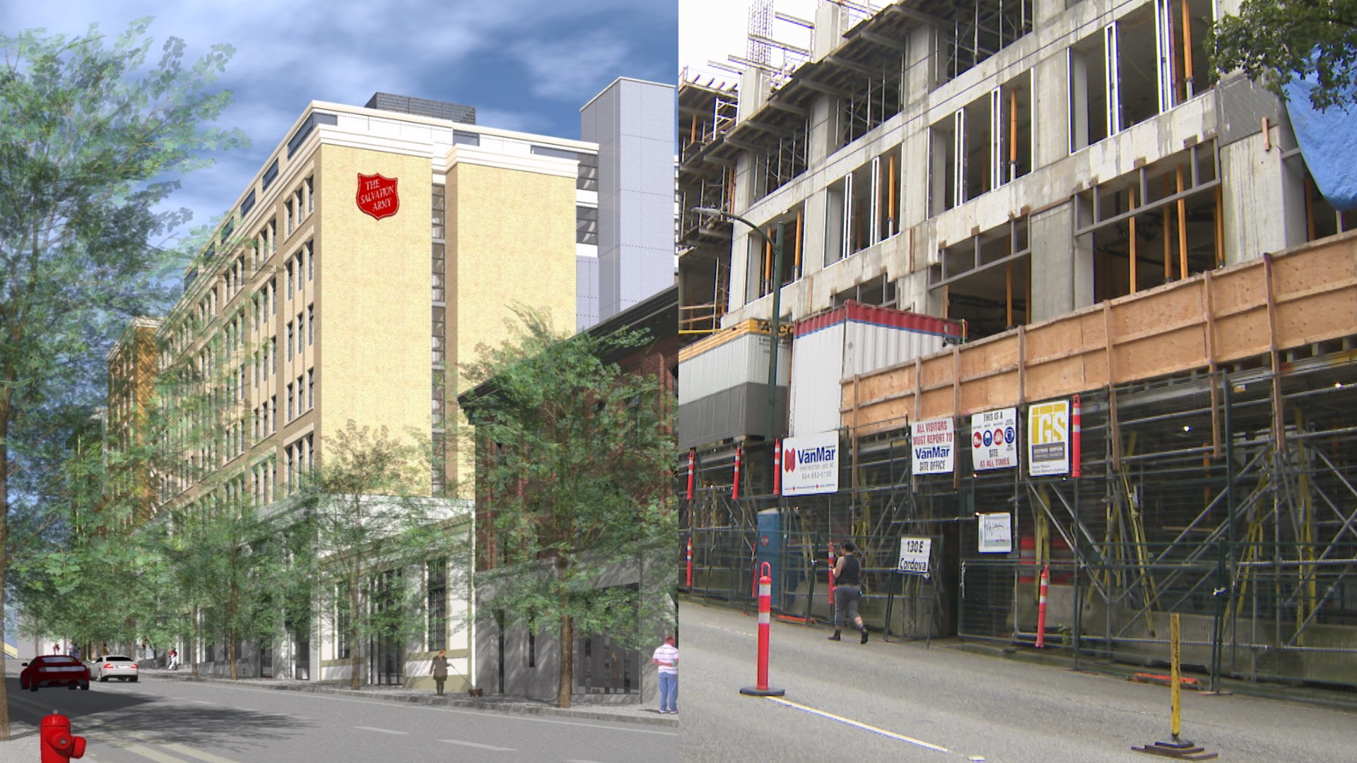 Construction progressing on DTES social housing building