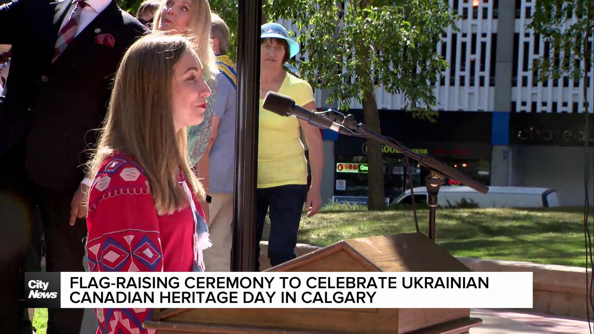 Flag-raising ceremony held in Calgary to celebrate the Ukrainian Canadian Heritage Day