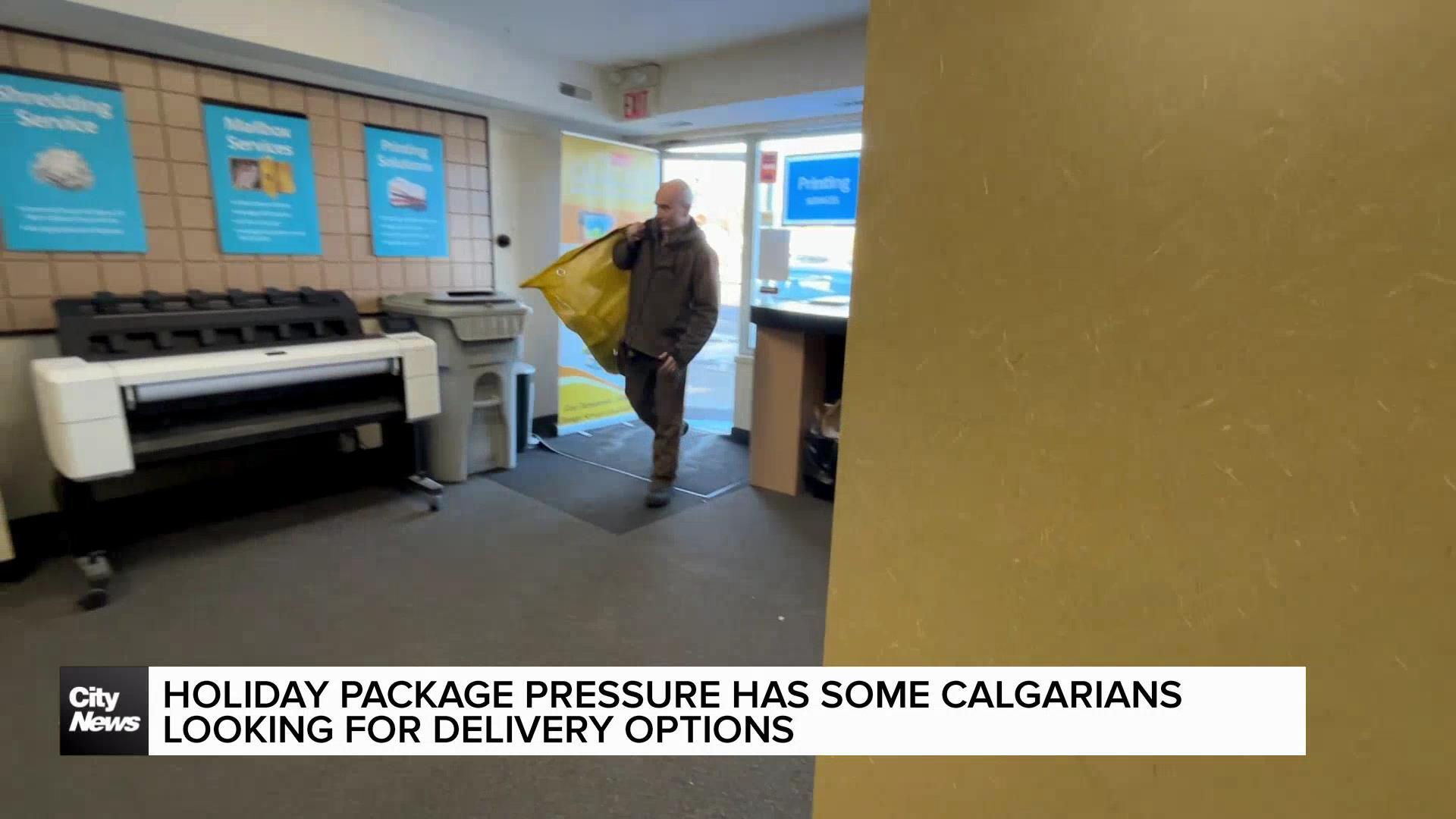 Holiday package pressure has some Calgarians looking for delivery options