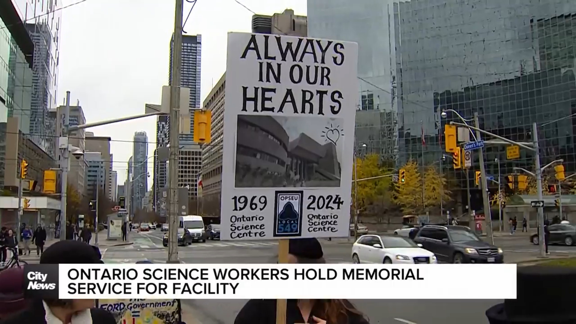 Ontario Science Centre workers hold memorial service after leaving