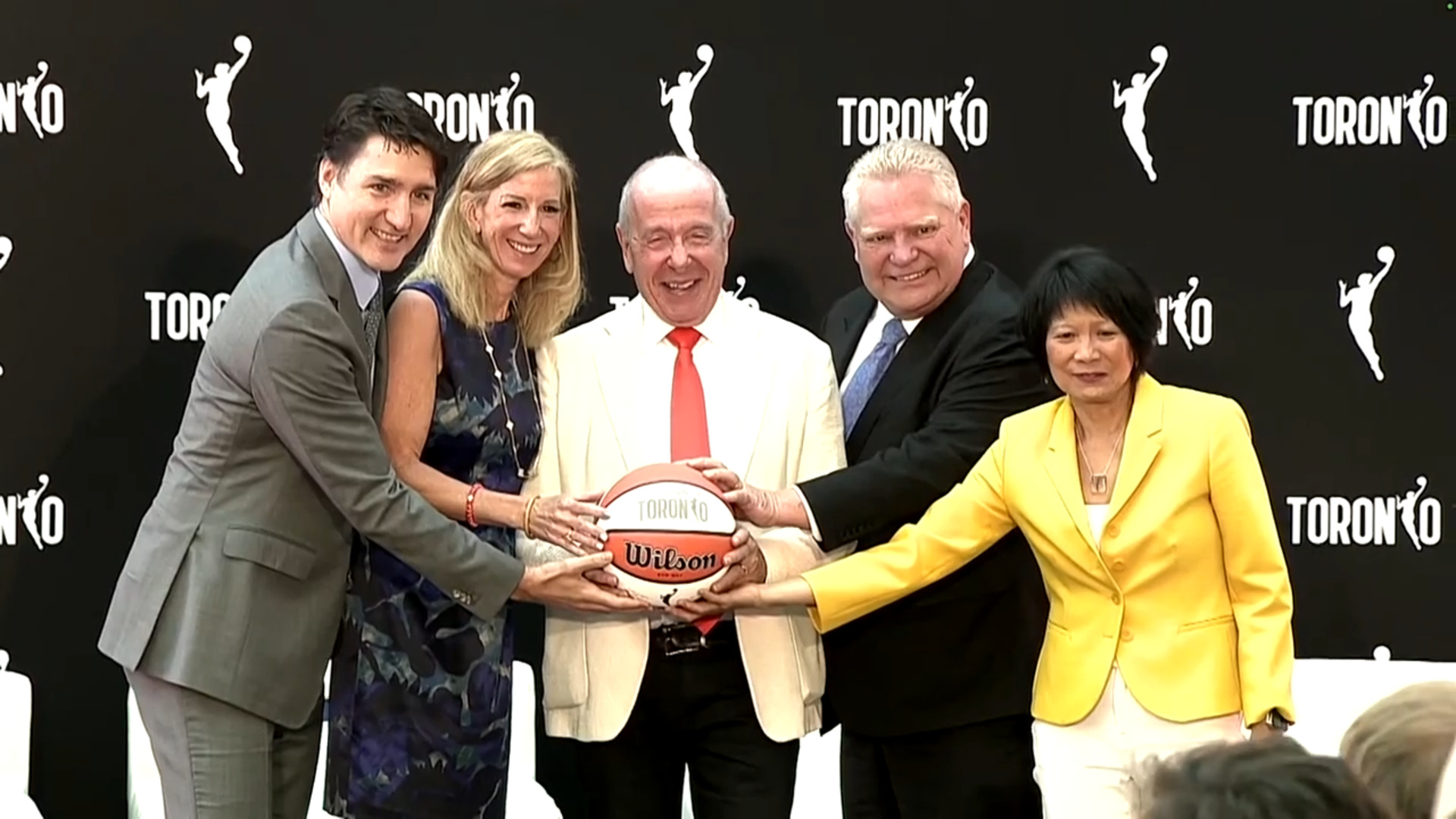 Trudeau welcomes the WNBA to Canada