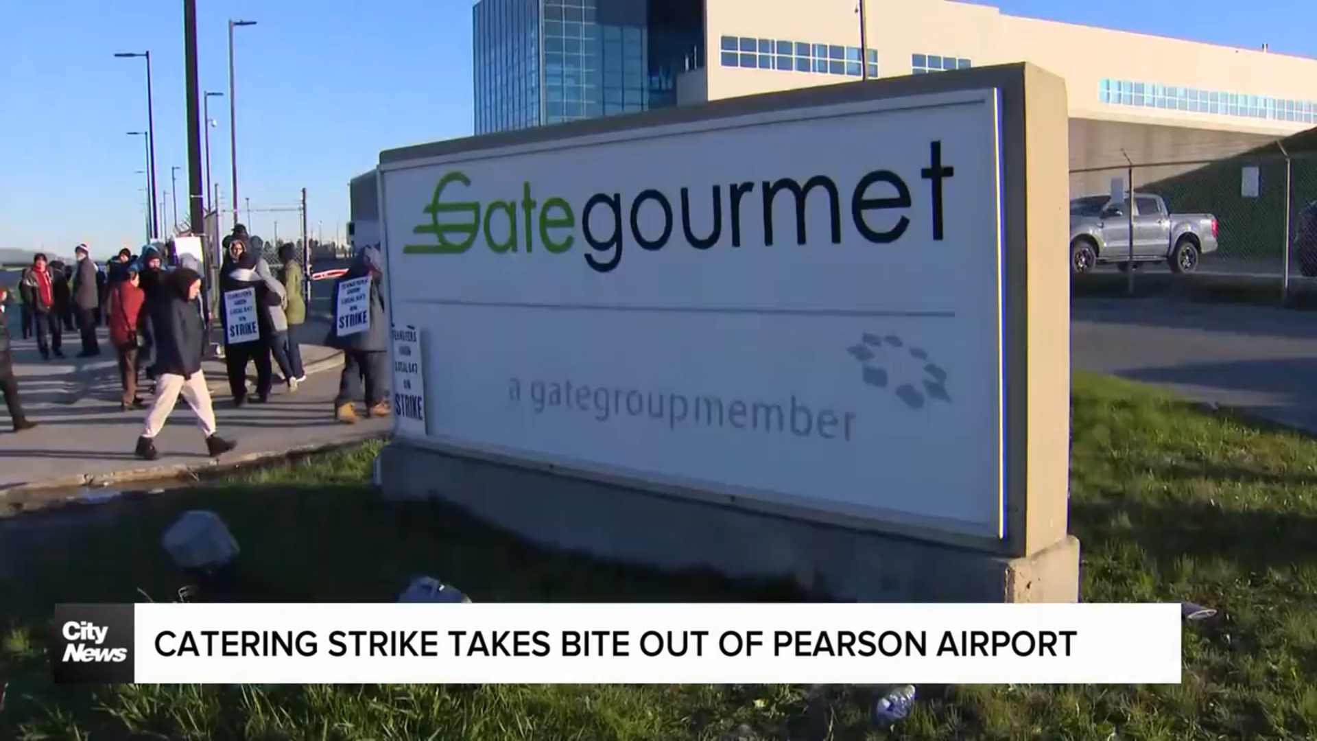 A strike by airline catering workers could leave passengers hungry at Pearson airport