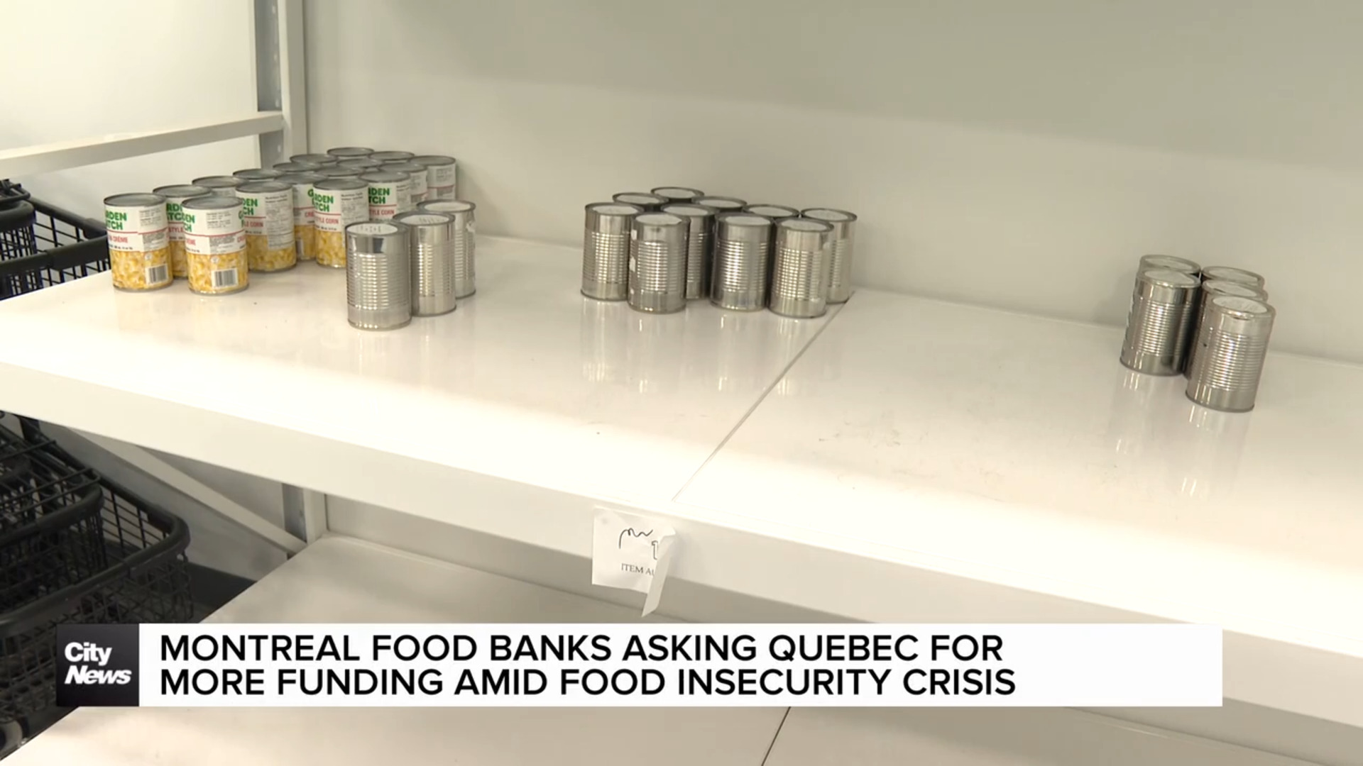 Montreal food banks want more funding from Quebec