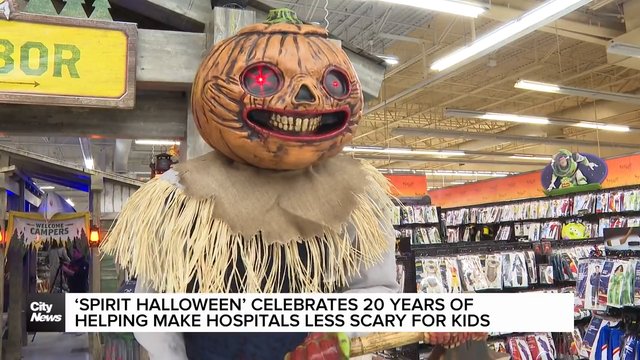 'Spirit Halloween' helping make Canadian hospitals less scary for kids