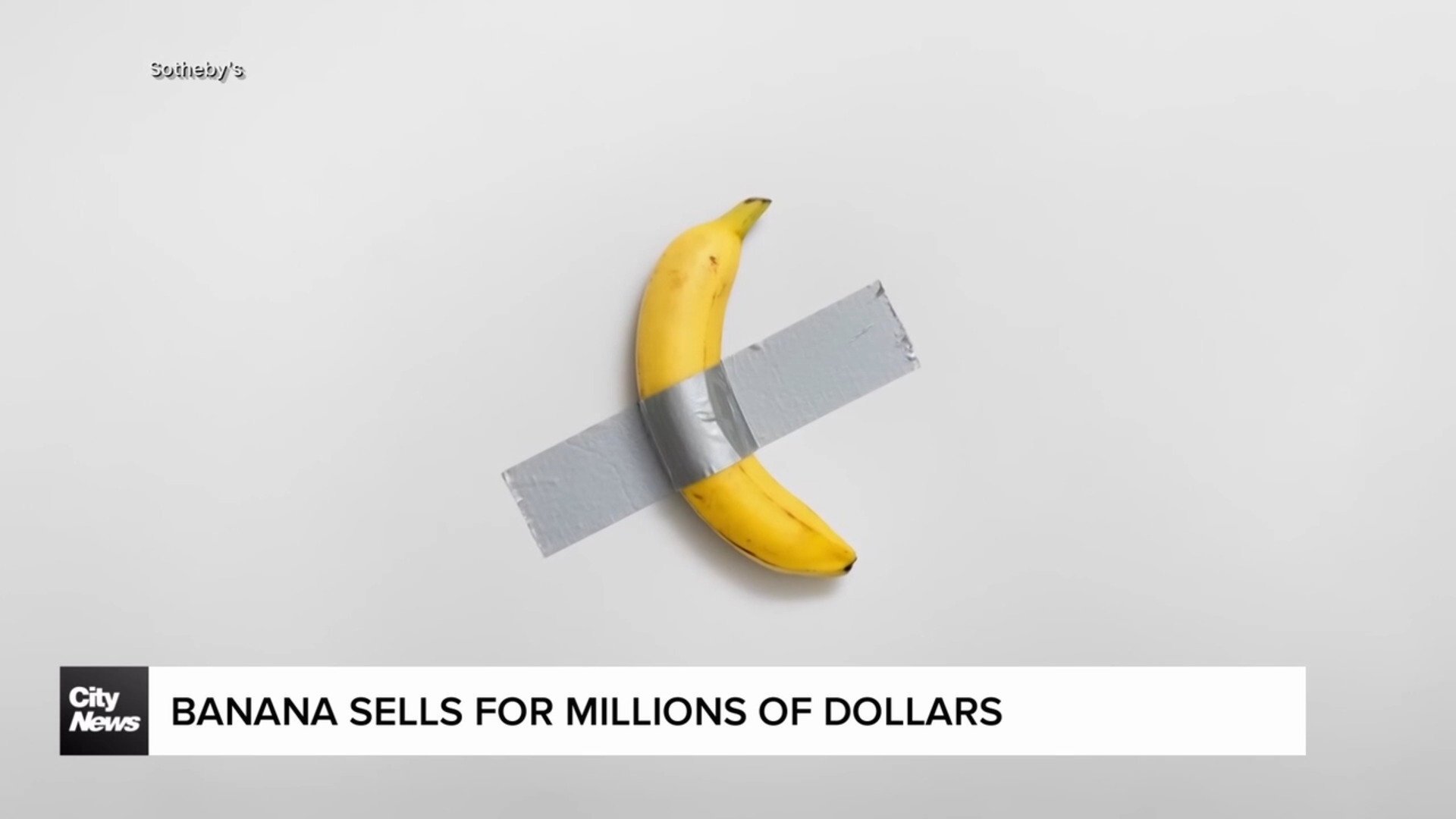 Duct-taped banana art piece sells for more than $6 million