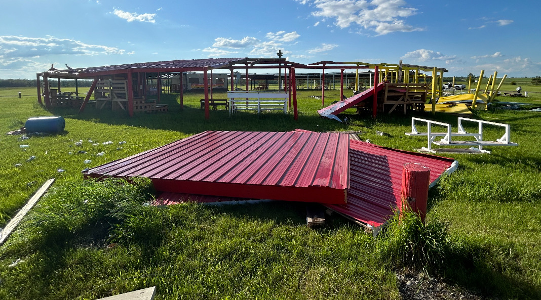 Tornado touches down in Swan Lake First Nation, causing damages to their powwow grounds