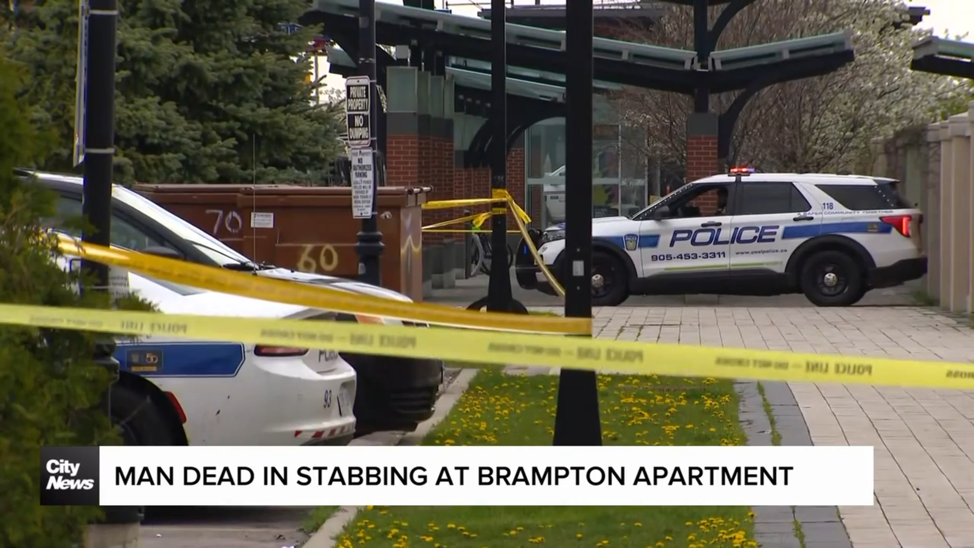 Man dead in stabbing at Brampton apartment