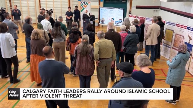 Calgary faith leaders rally around Islamic school after violent threat