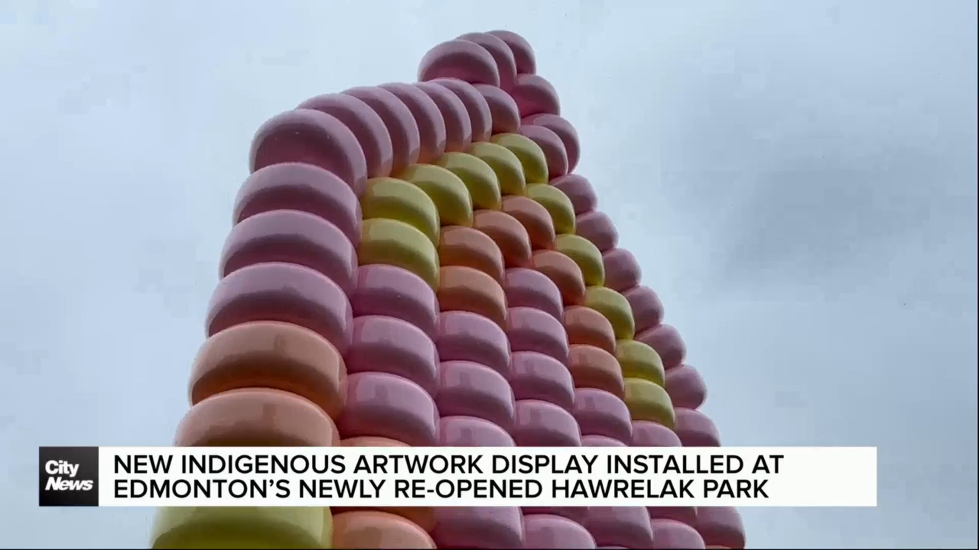 New Indigenous artwork display installed at Edmonton’s Hawrelak Park