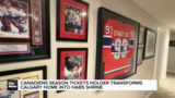 Canadiens season tickets holder transforms Calgary home into Habs shrine