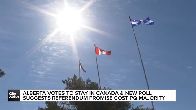 Poll suggests referendum cost PQ majority, as Alberta votes no