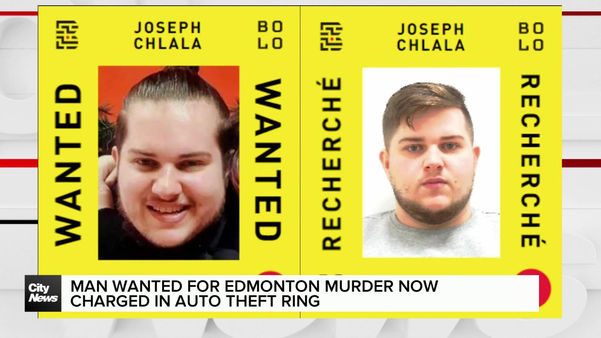 Man wanted for Edmonton murder charged in auto theft ring