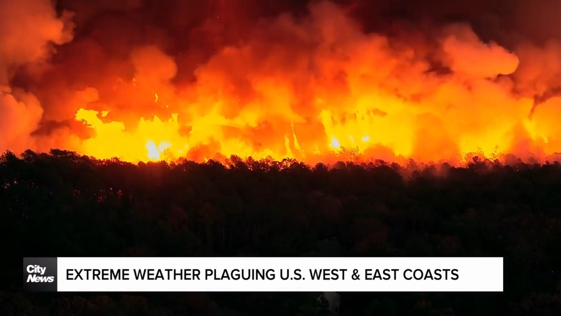 Wildfires creating danger in California and U.S. east coast