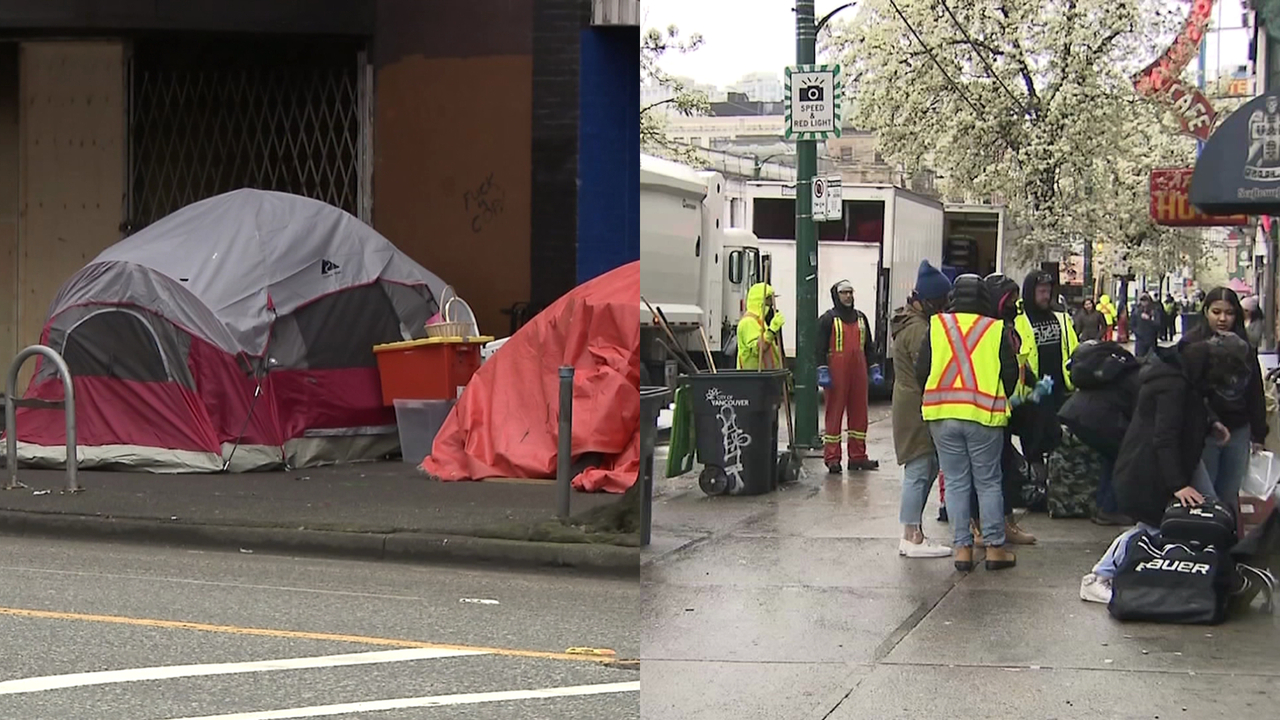 B.C.'s Hospital Employees' Union calls for end to East Hastings decampment