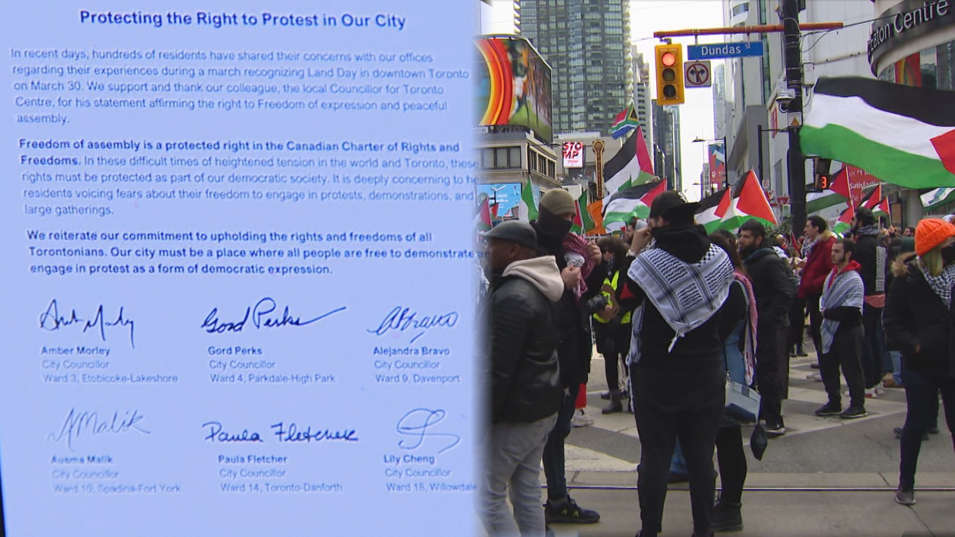 Mayor Chow defends letter from city councillors over right to protest